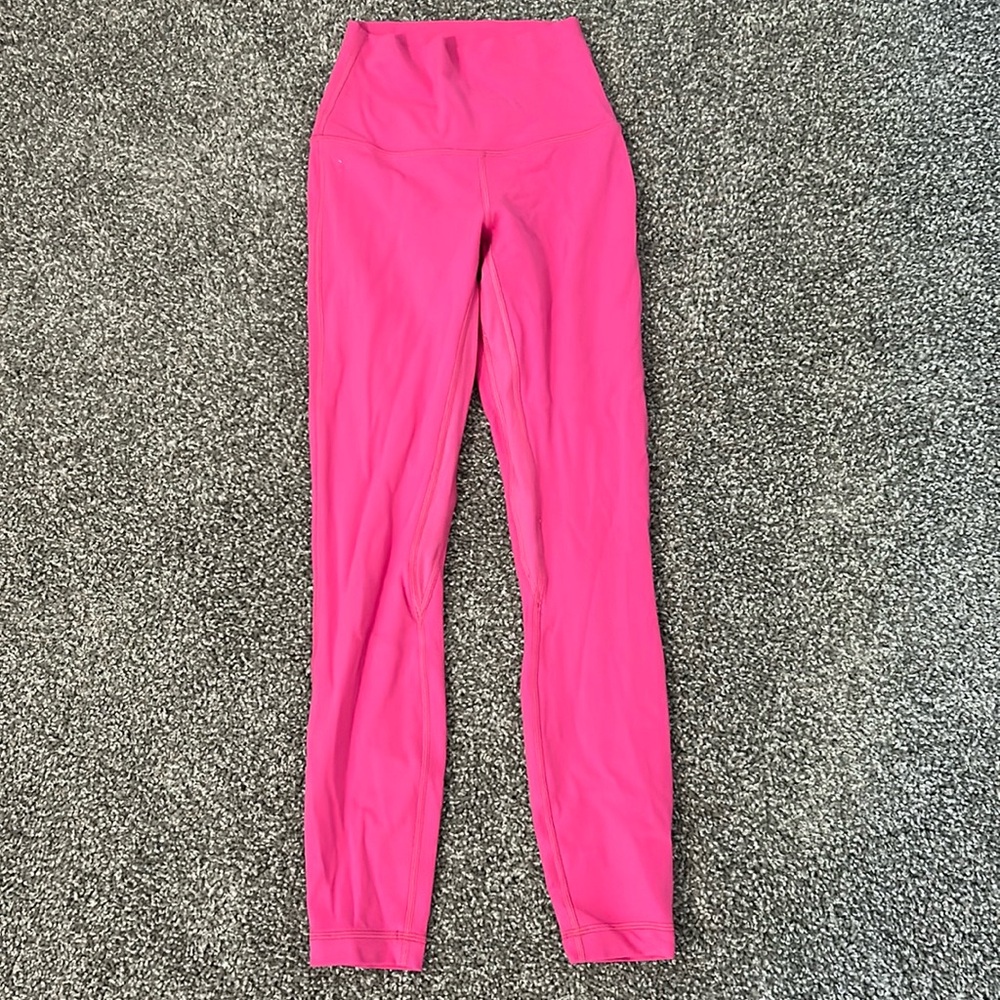 Lululemon sonic pink high rise align leggings 25”